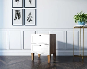 купить Комод-тумба "Andersen" с двумя ящиками арт AN04/1WH