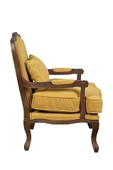 фото Мягкое полукресло с подлокотниками Nitro Yellow в интерьере