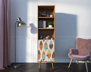 купить Стеллаж с ящиками "Berber" принт 48 арт BB45/Print_48