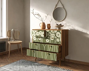 Комод "Berber" пять ящиков арт BB36/Print_53