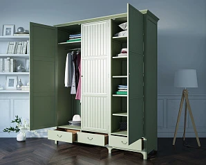 Трехстворчатый шкаф "Olivia" арт GA2004/3 в интерьере