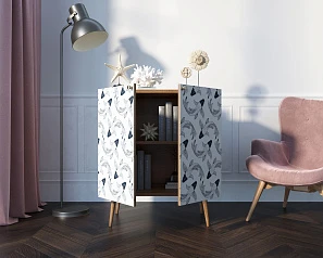 купить Комод "Berber" две дверки малый 36 принт арт BB38/Print_36