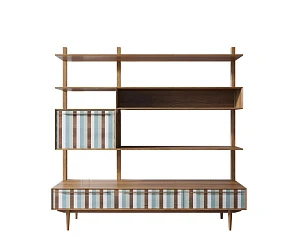 Стеллаж "Bruni print 1" с ящиками арт BR-20/print_1 в интернет-магазине