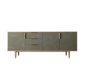 купить стильные Комод "Line" удлиненный R25/browngrey в интернет-магазине