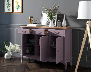 купить стильный Комод "Leontina Lavanda" (3 ящика и 3 двери) арт ST9344L в интернет-магазине