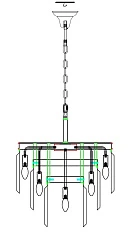 красивые Люстра Odeon 3 Rings Gold