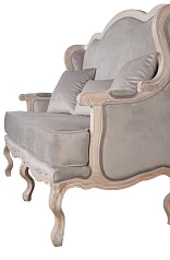 Двухместный дизайнерский диван Brody Double grey