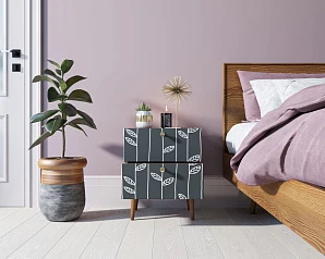 фото Тумбочка "Berber" с двумя ящиками 18 принт арт BB03/Print_18, разноцветная