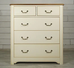 купить красивые Бежевый комод "Olivia" на пять ящиков арт GA2005C в интернет-магазине
