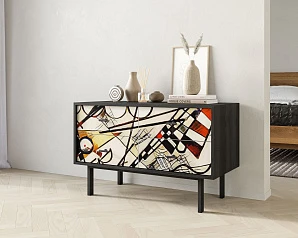 Комод с четырьмя ящиками "Emerson" by Kandinsky арт EM05/Print_01 в интернет-магазине