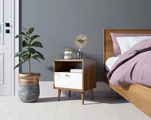 красивые Тумбочка "Berber" с одним ящиком 15 принт арт BB06/Print_15, разноцветная на заказ