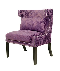 Мягкое полукресло с подлокотниками Suza Violet