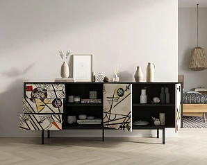 купить красивый Комод с дверками и нишей "Emerson" by Kandinsky арт EM15/Print_01