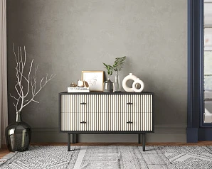 Комод с четырьмя ящиками "Emerson" арт EM05/milky/L в интернет-магазине