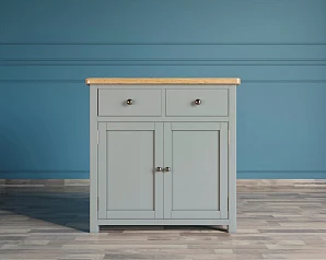 фото Комод "Jules Verne" две дверки два ящика серый арт JV20ETGG в интерьере