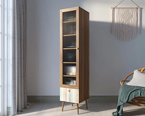 Буфет "Berber" одностворчатый с ящиком принт 45 арт BB48/Print_45 на заказ в интернет-магазине