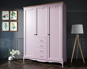 купить стильный Шкаф Leontina Lavanda для одежды с ящиками арт ST9327/34L