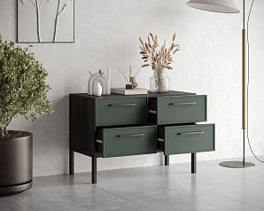 купить стильные Комод с четырьмя ящиками "Nicole" арт NEM05G в интернет-магазине