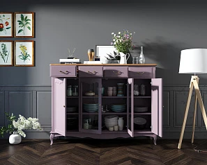 Комод-витрина Leontina Lavanda арт ST9363L