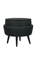 заказать Пуф Pearl Adorn Black на черных ножках