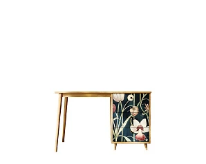 заказать стильные Стол рабочий "Berber" с одной тумбой арт BB31/Print_54