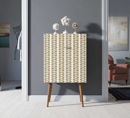 Комод на высоких ножках "Berber" принт 23 арт BB09/Print_23 в интерьере