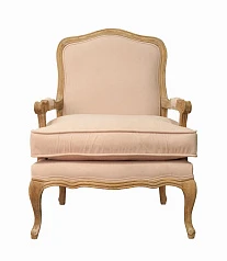 купить стильное Мягкое полукресло с подлокотниками Nitro Beige Velvet в интернет-магазине