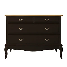 фото Комод «Leontina Black» на 4 ящика арт ST9315BLK