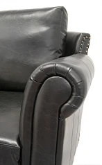 Дизайнерский кожаный диван лофт Toren в интерьере