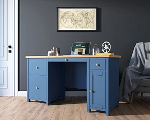 заказать Большой рабочий стол "Jules Verne" с узкой тумбой арт JV14ETGB в интернет-магазине