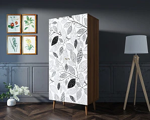 купить стильный Шкаф малый двухстворчатый "Berber" принт 9 арт BB08/Print_09