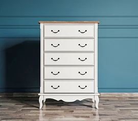фото Комод «Leontina» на пять ящиков вертикальный арт ST9342 в интерьере