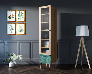 стильный Буфет "Berber" одностворчатый с ящиком принт 41 арт BB48/Print_41 на заказ