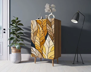 Комод высокий "Berber" принт 08 арт BB10/Print_08 на заказ