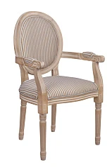 заказать Мягкий стул с подлокотниками Volker Arm Orange Pinstripe