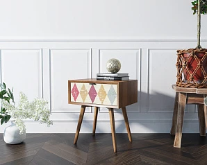 купить Тумба для прихожей в Скандинавском стиле "Bruni print" с ящиком