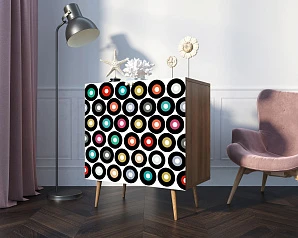 Комод "Berber" две дверки малый 37 принт арт BB38/Print_37