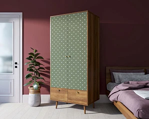 купить красивый Шкаф двухстворчатый "Berber" принт 12 арт BB16/Print_12 в интернет-магазине