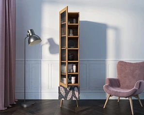 купить Буфет "Berber" одностворчатый с ящиком принт 40 арт BB48/Print_40 в интернет-магазине