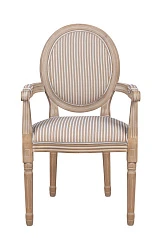 фото Мягкий стул с подлокотниками Volker Arm Orange Pinstripe