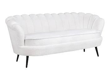 купить Диван ракушка для гостиниц Pearl Triple Boucle на черных ножках