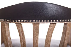 Мягкий стул с подлокотниками Tanner Black Leather в интернет-магазине