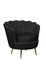 Низкое кресло ракушка Pearl Black V2