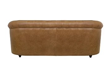Кожаный диван лофт Karo Brown leather 3S в интернет-магазине