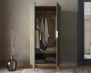 заказать Шкаф малый двухстворчатый "Line" R24/browngrey