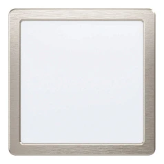 купить 99185 Светодиодный встраиваемый светильник FUEVA 5, 17W (LED), 216х216, ET26, 2100lm, 4000K, сталь, никель в интернет-магазине