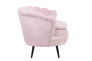 купить Диван ракушка Pearl Double Pink на черных ножках