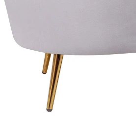 купить стильное Низкое кресло ракушка Pearl Grey в интернет-магазине