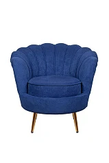 красивое Низкое кресло ракушка Pearl синий