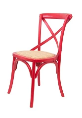 Стул ретро Cross Back Red в интерьере